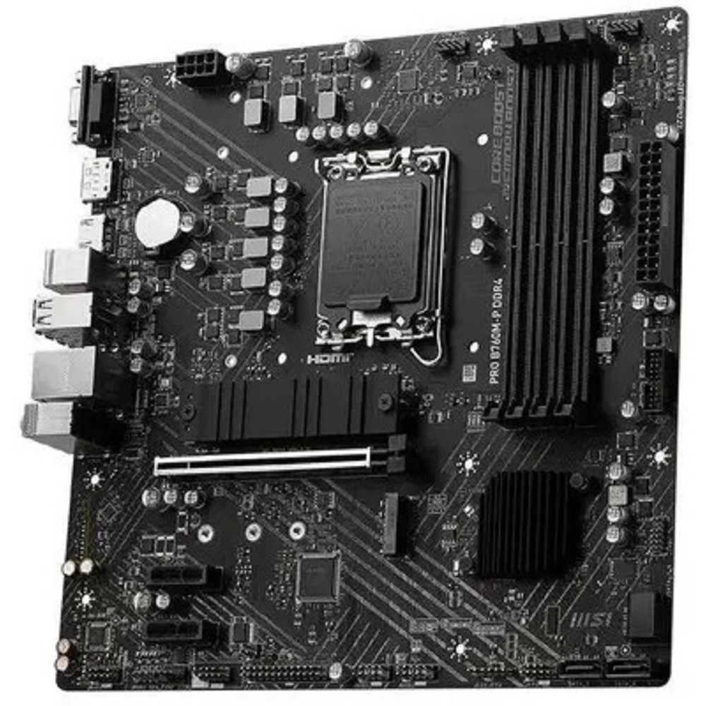 MSI PRO B760M-P DDR4 {LGA1700, 4xDDR4 4xSATA3 RAID 2xM.2 HDMI DP mATX} RTL