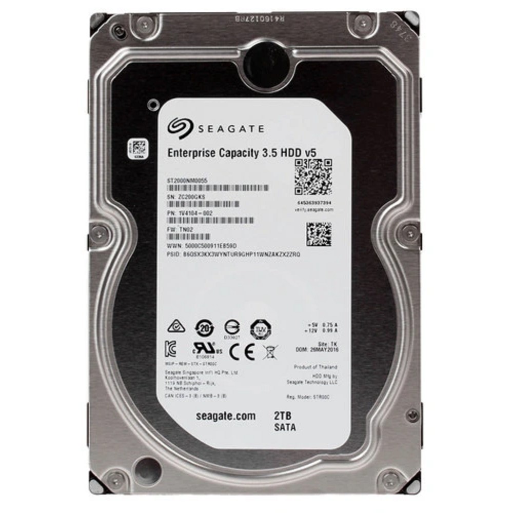 2TB Seagate Capacity 3.5 HDD (ST2000NM0055) {SATA 6.0Gb/s, 7200 rpm, 128mb buffer, 3.5"} RECERTIFIED HDD