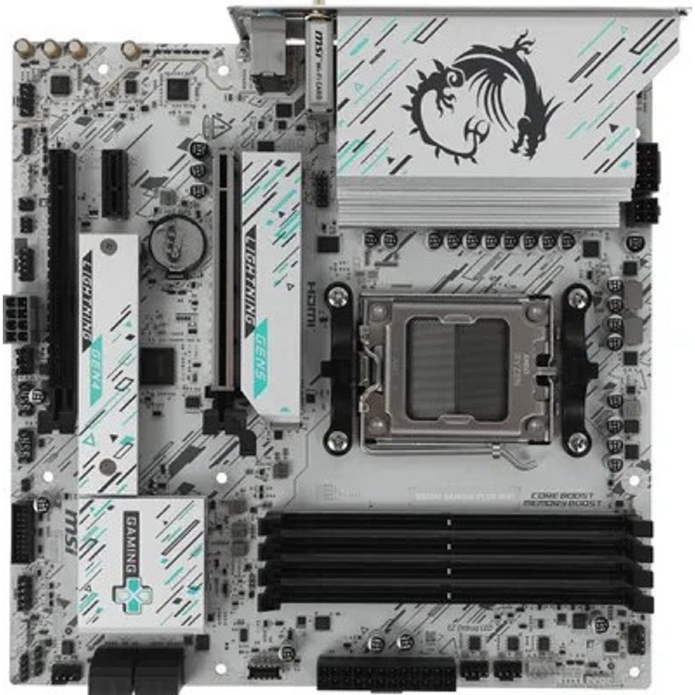 MSI B850M GAMING PLUS WIFI {SocketAM5 AMD B850 4xDDR5 mATX AC`97 8ch(7.1) 5Gigabit RAID+HDMI+DP}
