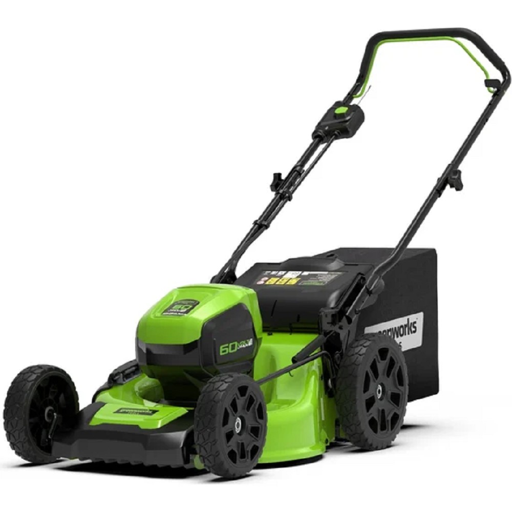 Greenworks Газонокосилка аккумуляторная GD60LM46HPK4, {60V, 46 см, бесщеточная, с 1хАКБ 4 А.ч. и ЗУ} [2502807UB]