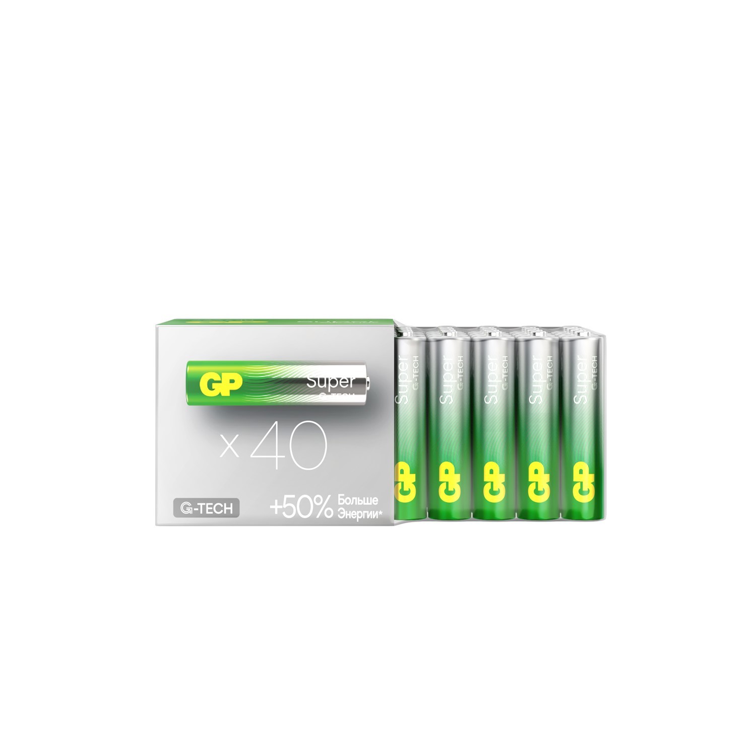 GP 24AA21-2CRSWC40 180/720 Super Alkaline G-Tech (40 шт. в уп-ке) 