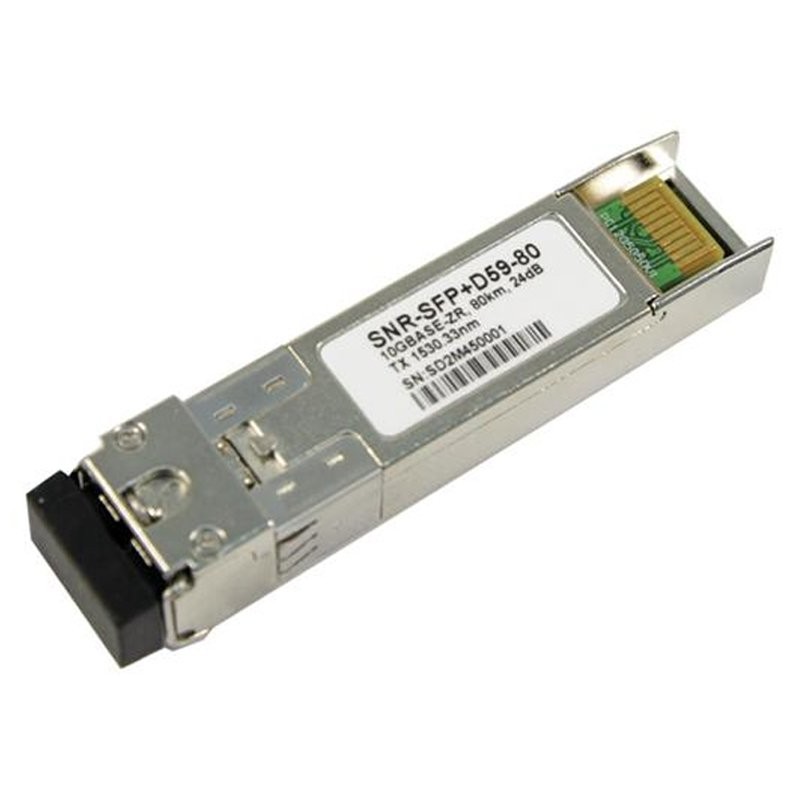 SNR-SFP+D55-80 Модуль SFP+ DWDM оптический, дальность до 80км (24dB), 1533.47нм