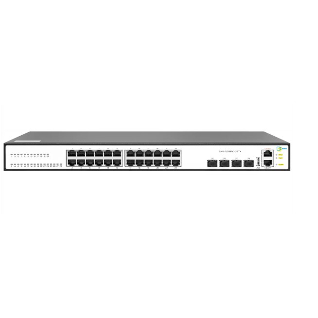SNR SNR-S2995G-24TX Управляемый коммутатор уровня 3, 24 порта 10/100/1000Base-T и 4 порта 1/10G SFP+, VSF HA, встроенный БП ~220V AC