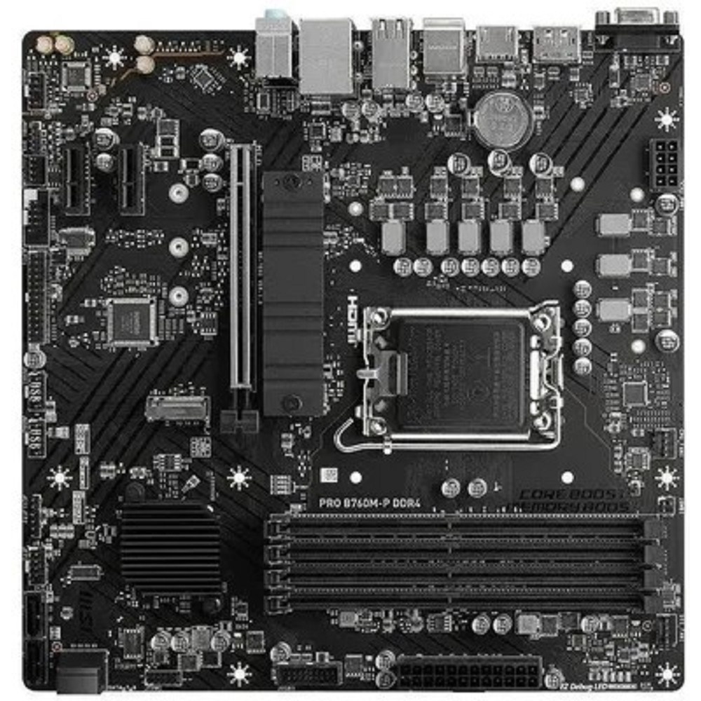 MSI PRO B760M-P DDR4 {LGA1700, 4xDDR4 4xSATA3 RAID 2xM.2 HDMI DP mATX} RTL