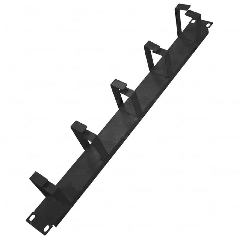 БАСТИОН SKAT TB Org R5/45-B  Кабельный органайзер 19", 5 колец 45 мм, черный (4466)