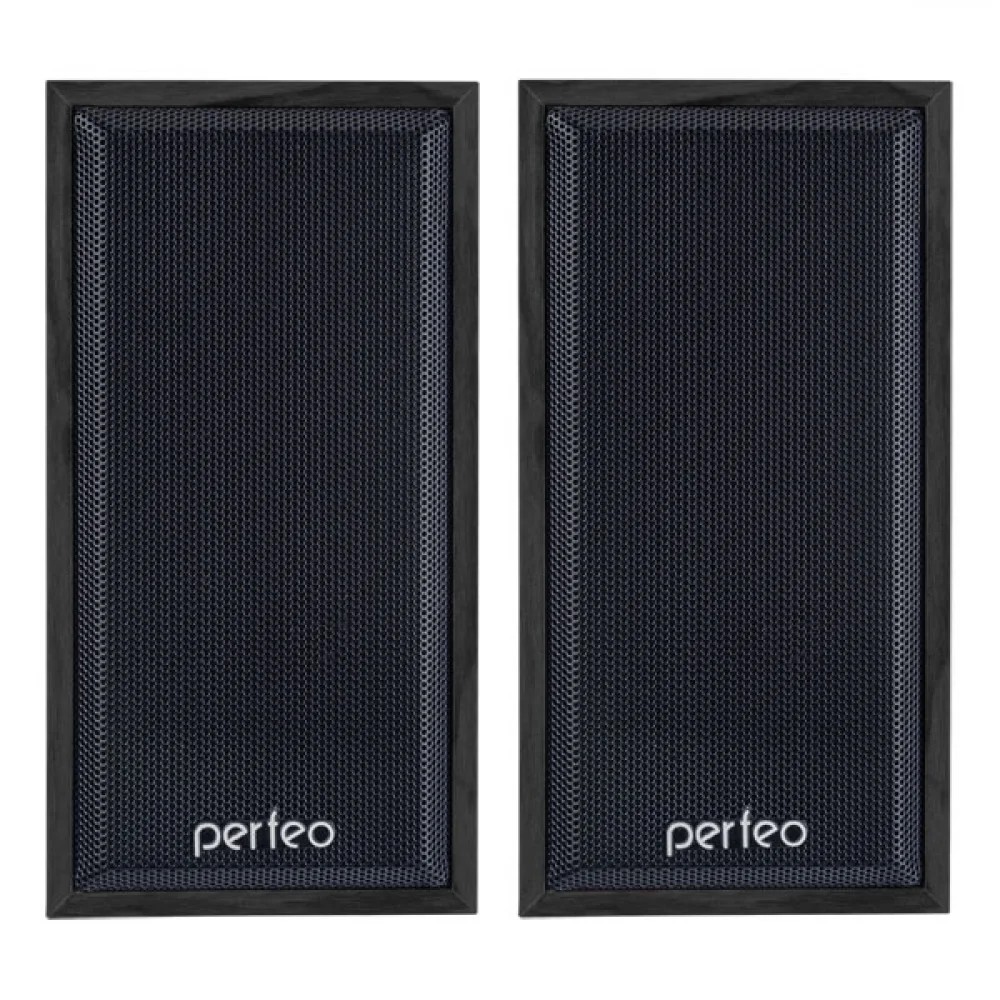 Perfeo колонки "Cabinet" 2.0, мощность 2х3 Вт (RMS), чёрн дерево, USB (PF-84-BK)