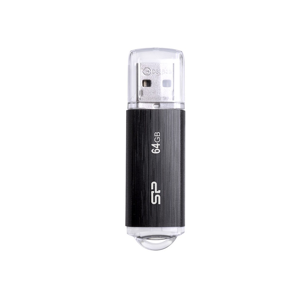 Silicon Power USB Drive 64Gb Ultima U02, USB 2.0, Черный SP064GBUF2U02V1K
