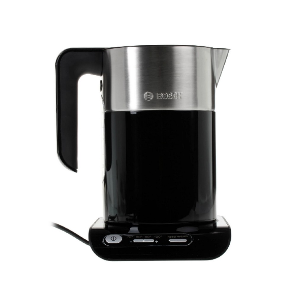 BOSCH TWK8613P Чайник,1.5л, 2400Вт, черно-серебристый