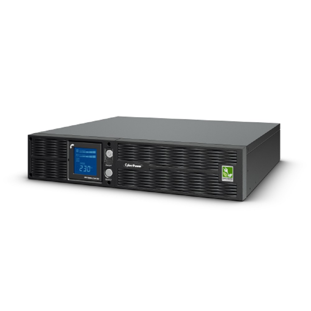 ИБП CyberPower PR1500ELCDRT2U {Line-Interactive, 1500VA/1350W, USB/RJ11/45 (8 С13) 12В/7 Ач х 4}