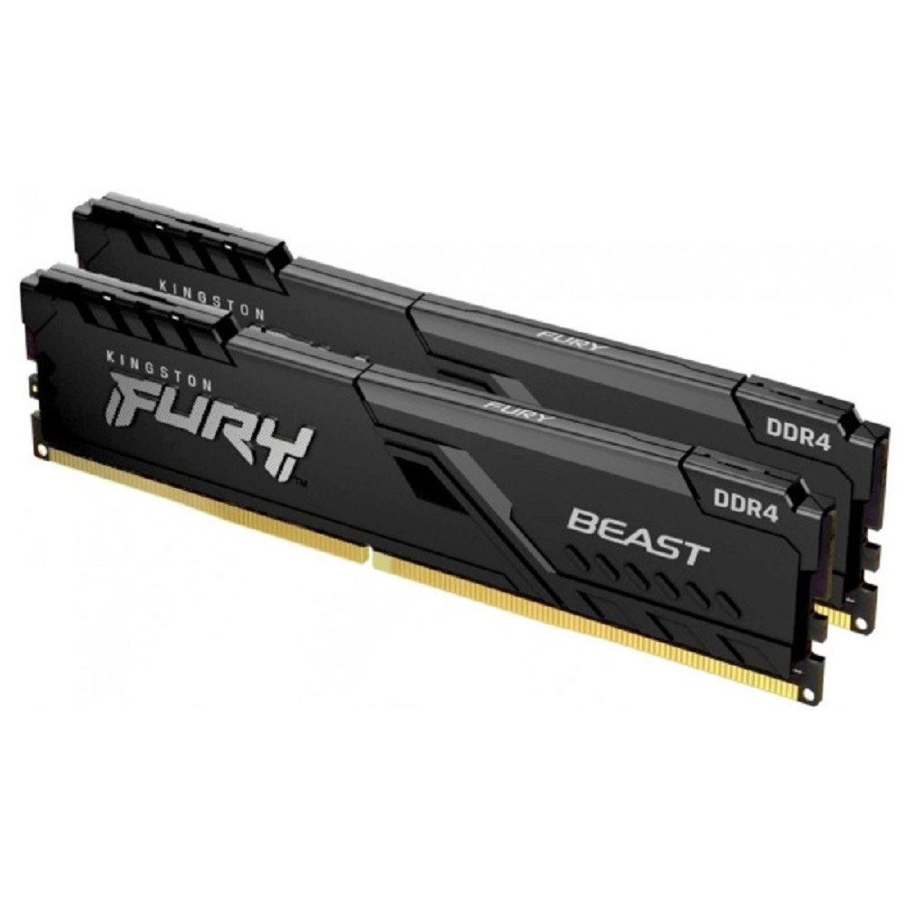 Kingston DDR4 DIMM 32GB 3200MT/s CL16  (Kit of 2) 1Gx8 FURY Beast Black KF432C16BB1K2/32WP (Select Regions ONLY)