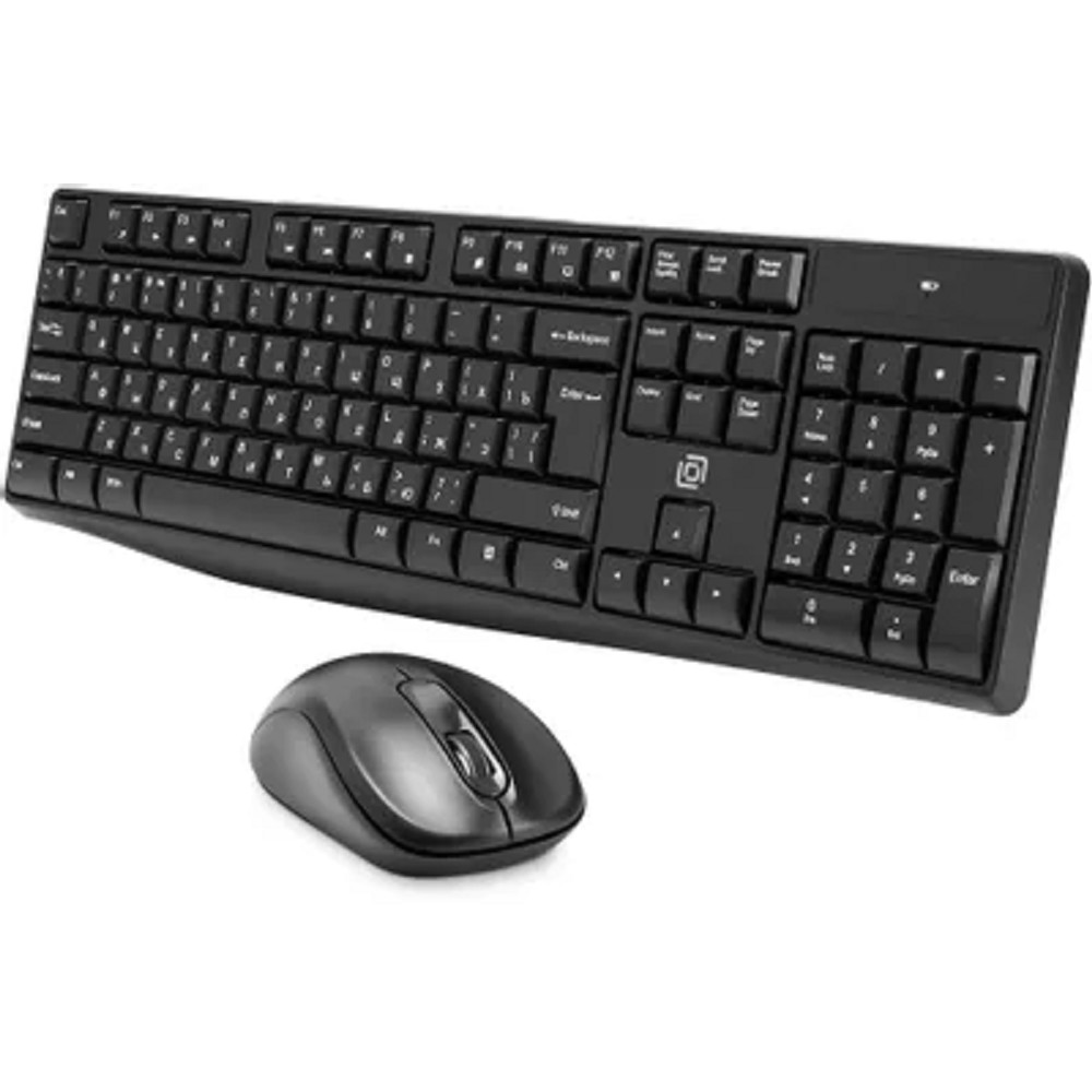 Клавиатура и мышь Wireless Oklick S260W 2066170 клав: черная, мышь: черная, USB Multimedia
