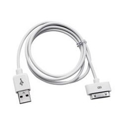 Кабель USB2.0 Cablexpert AM/Apple, для iPhone/iPod/iPad 30 pin, 1м, белый, пакет (CC-USB-AP1MW)