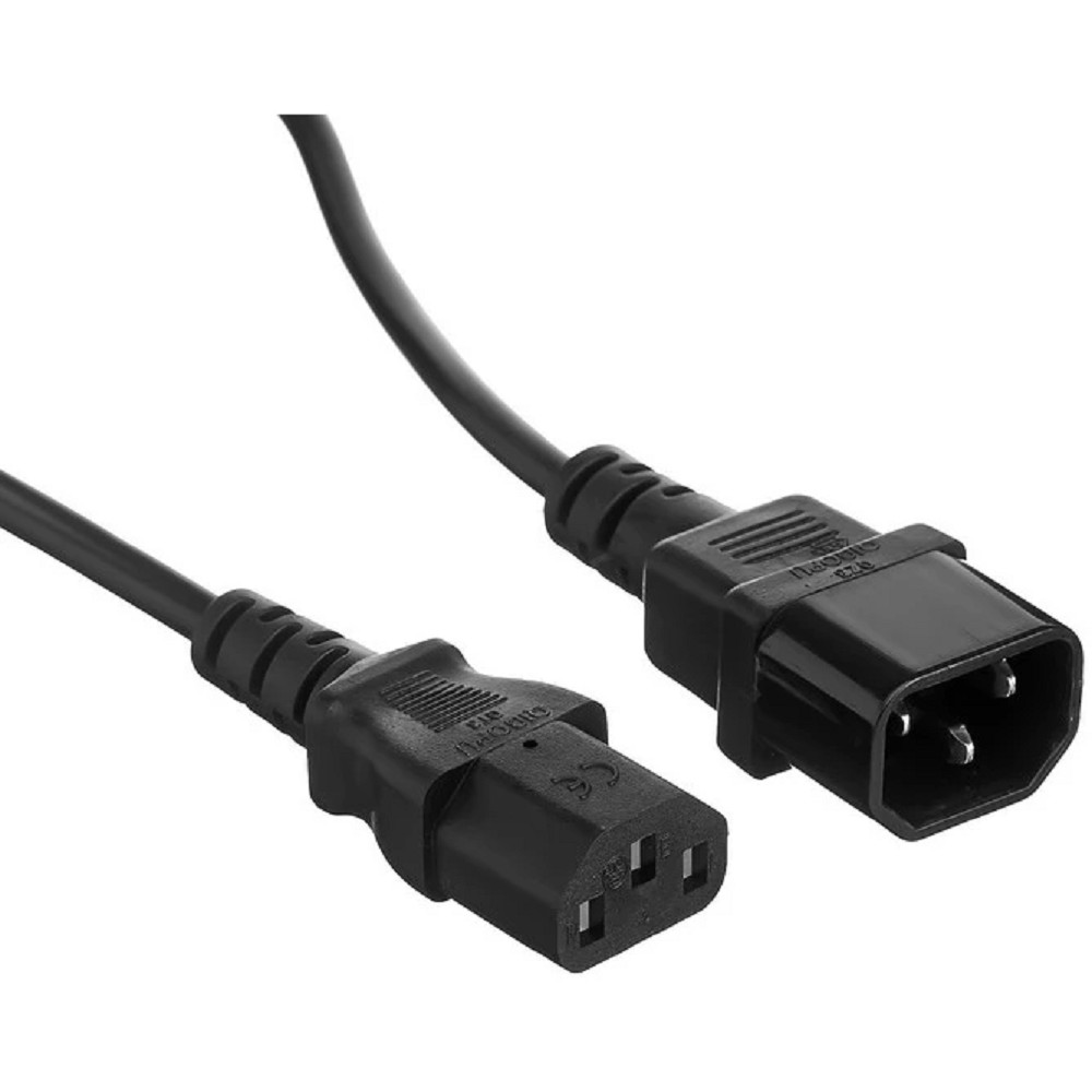 Exegate EX297753RUS Кабель питания Special EC-0,5S (C13->C14, 3*0.5mm2, CCA, черный, 0.5м)