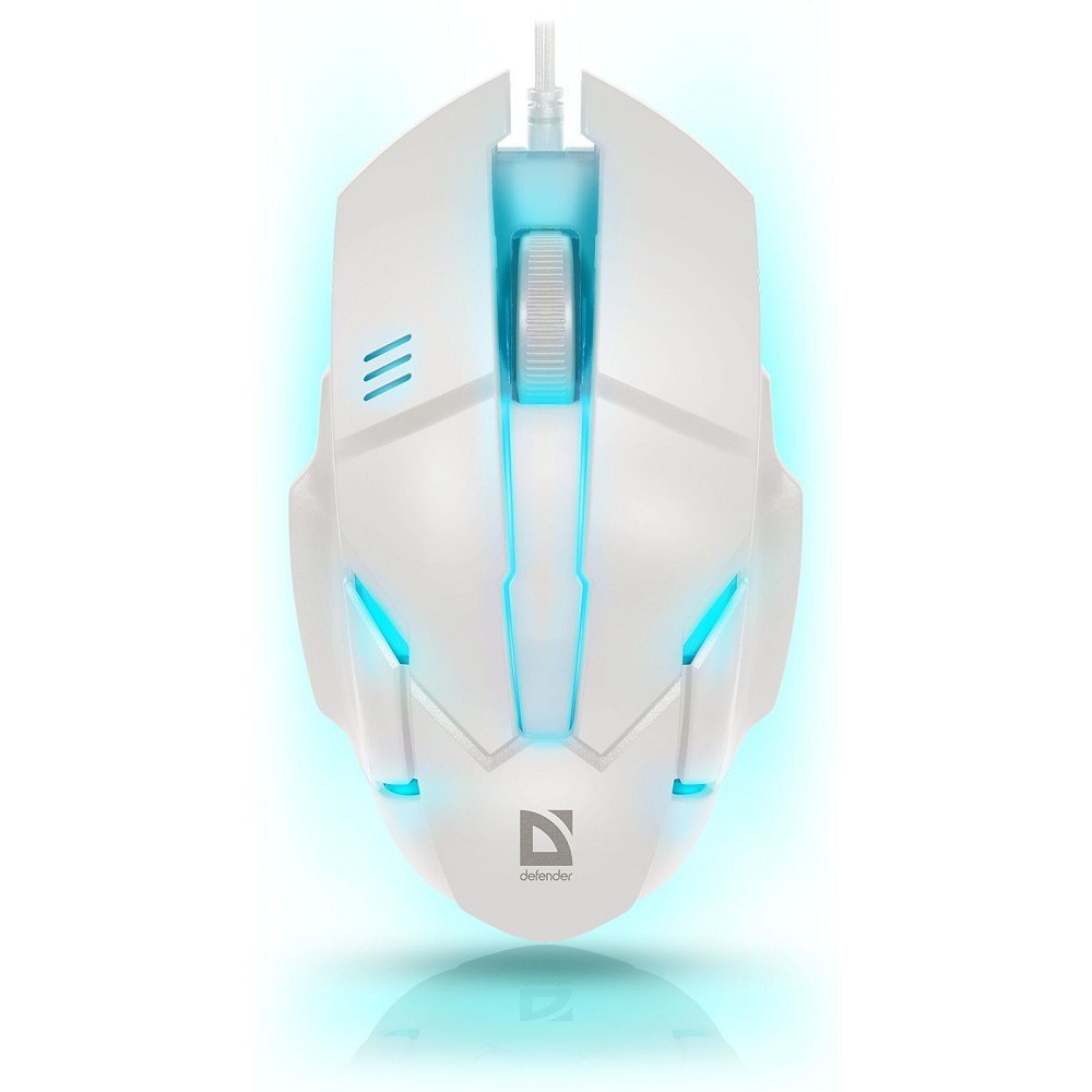 Defender Host MB-982 [52983] { Проводная оптическая мышь, 7 цветов,1000 dpi, белый  }