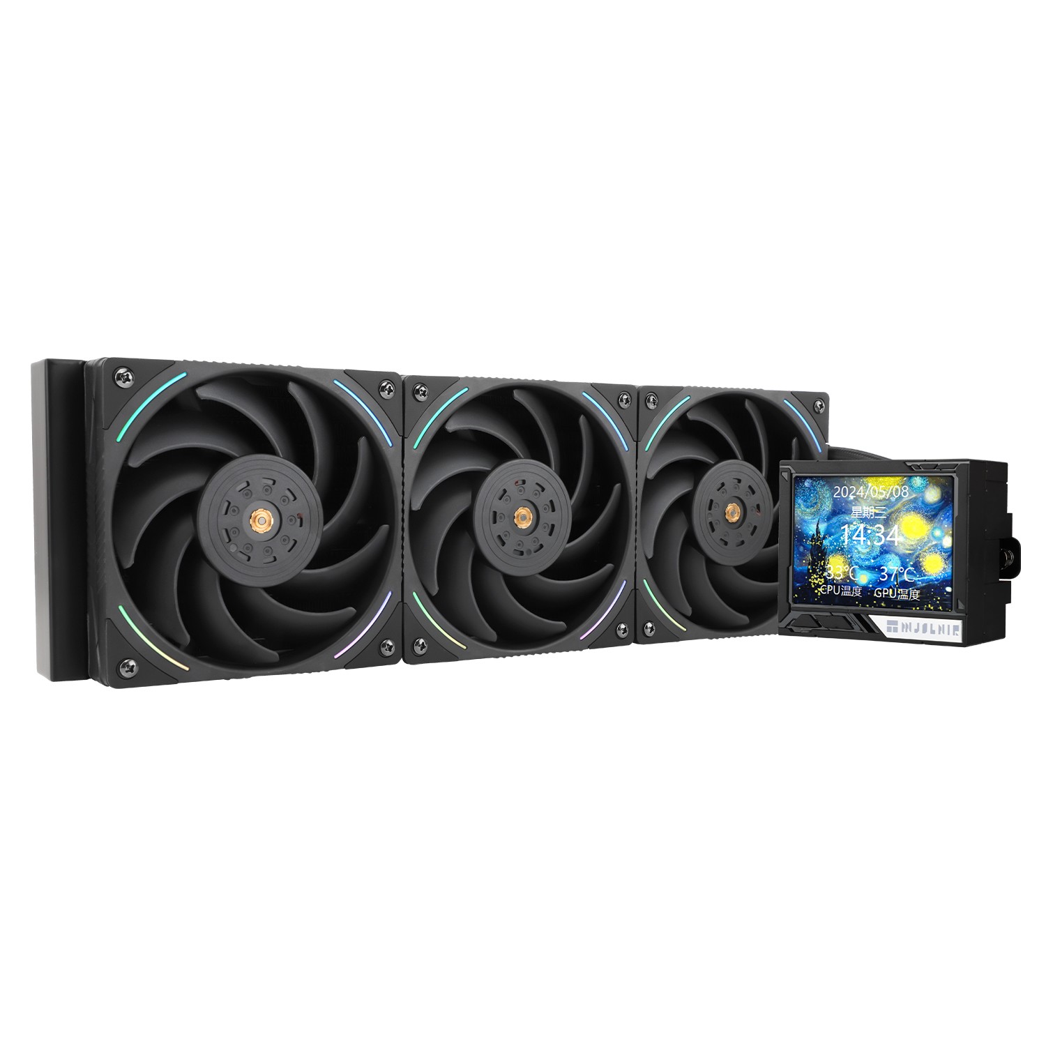 Thermalright Система водяного охлаждения Mjolnir Vision 360 ARGB Black / 3x120mm ARGB PWM Fans / TRMV360AB