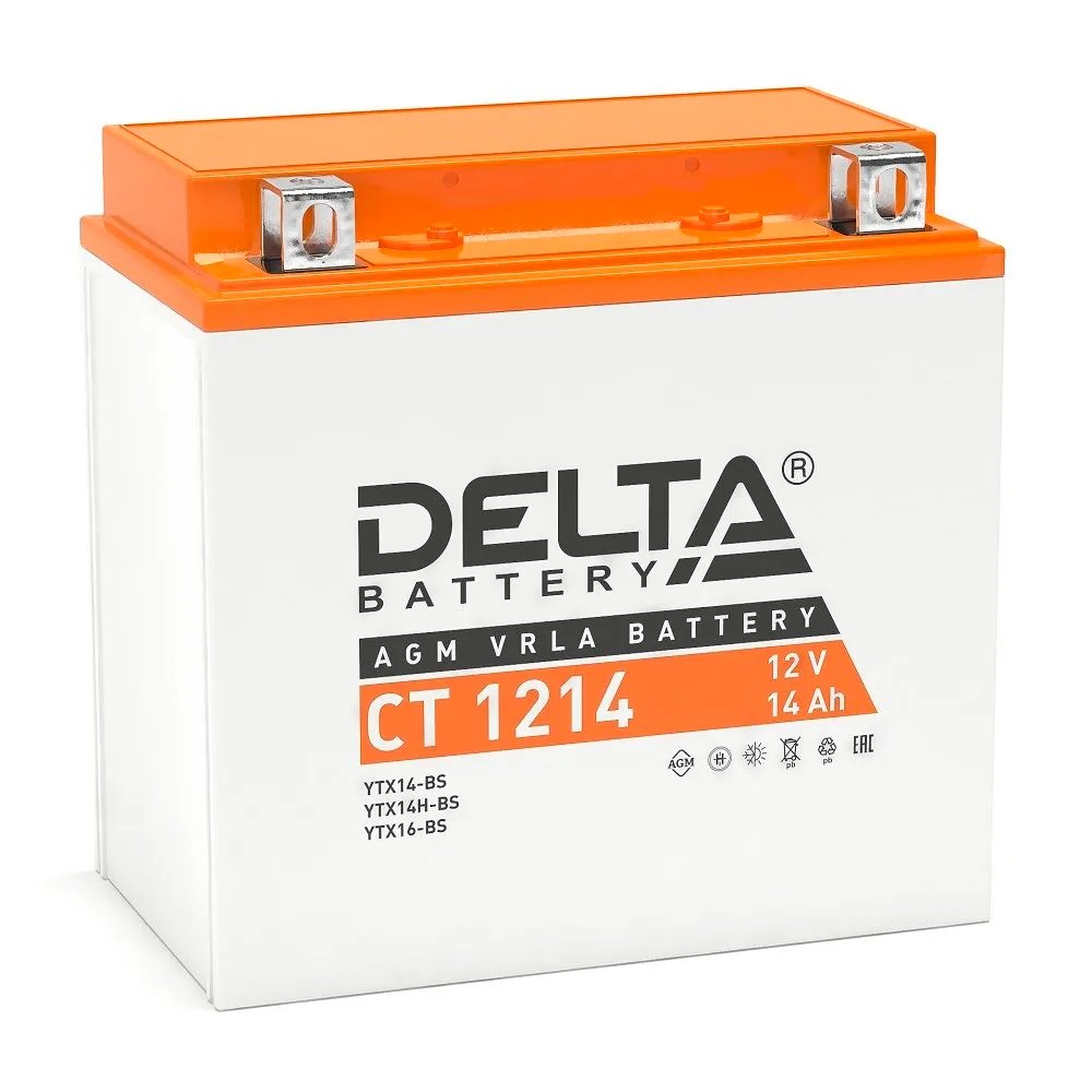 Delta CT 1214 (14 А\ч, 12В) для МОТО