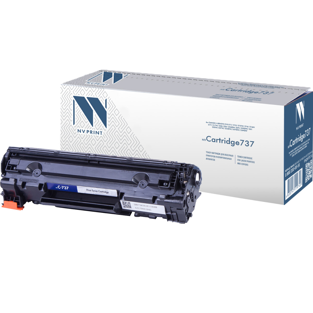 NVPrint Cartridge 737 Картридж для Canon i-SENSYS MF210/210w//MF211/211w/MF211n/ 212/212w/216/216d/216n/216w/217/217W/220/226/226dn/226d//229/229dw/229w, 2400 к.