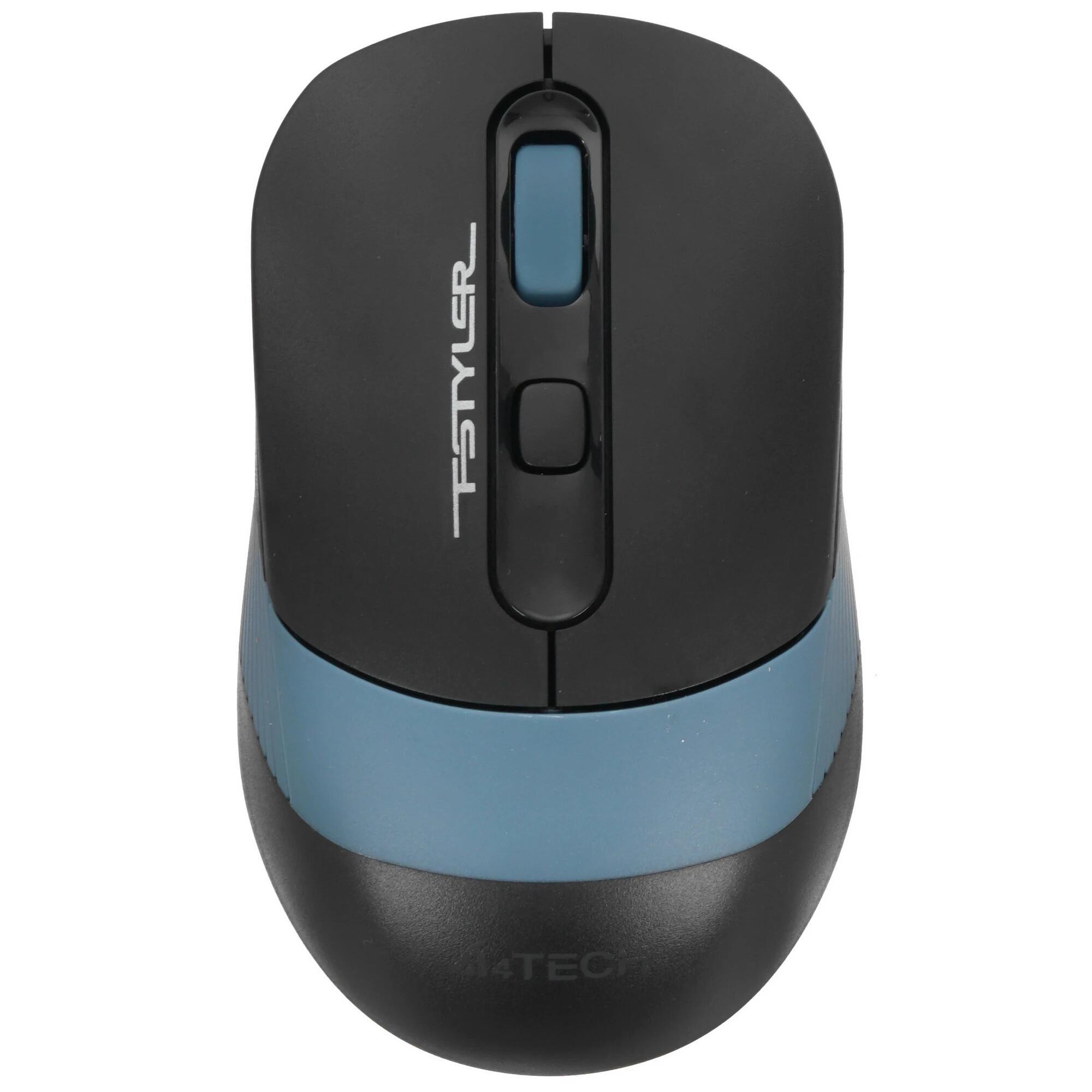 Мышь A4Tech Fstyler FB10C черный/синий оптическая (2400dpi) беспроводная BT/Radio USB (4but)