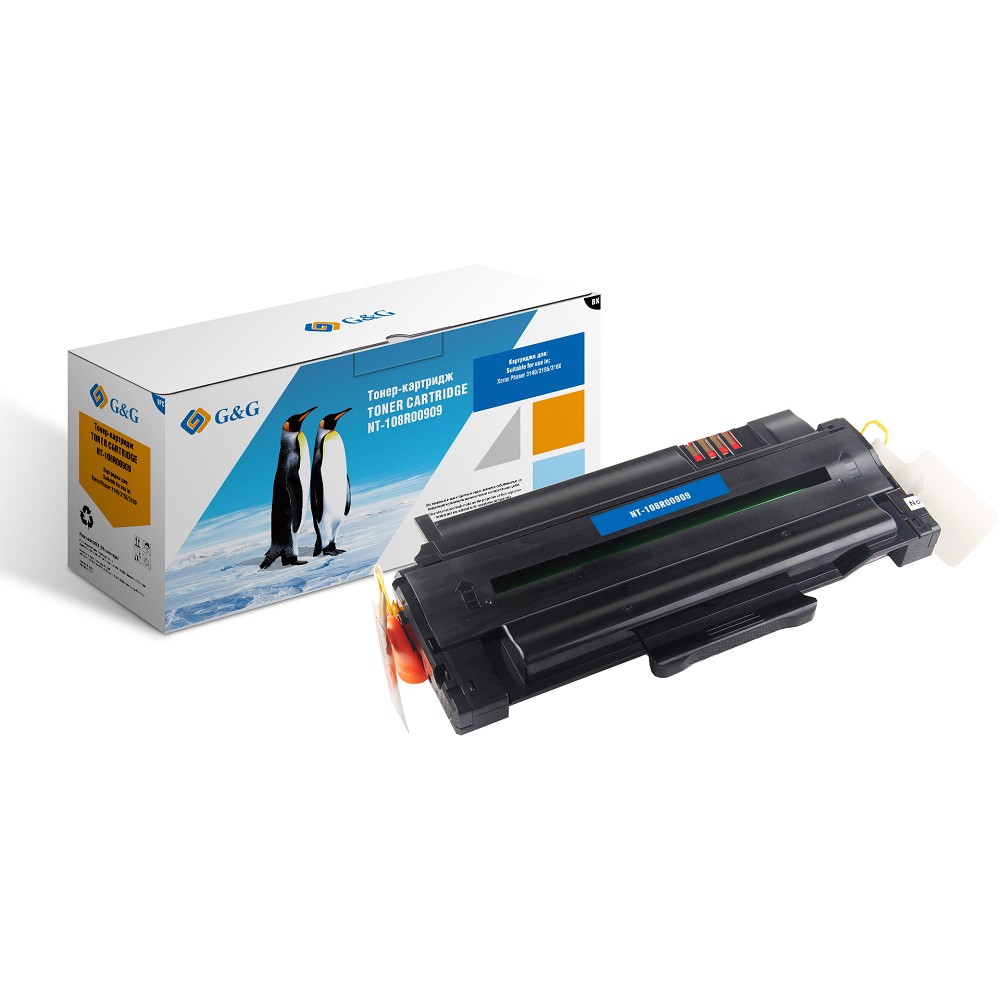 Картридж лазерный G&amp;G GG-108R00909 черный (2500стр.) для Xerox Phaser 3140/3155/3160