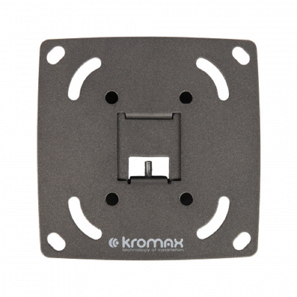 Kromax OPTIMA-100 black {Кронштейн для LED/LCD телевизоров 10"-28", max 25 кг, настенный, 0 ст свободы, 23.5 мм, max VESA 100x100 мм}