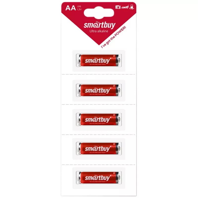 Smartbuy LR6/5B strip (60/600) (SBBA-2A05B) (5шт. в уп-ке)