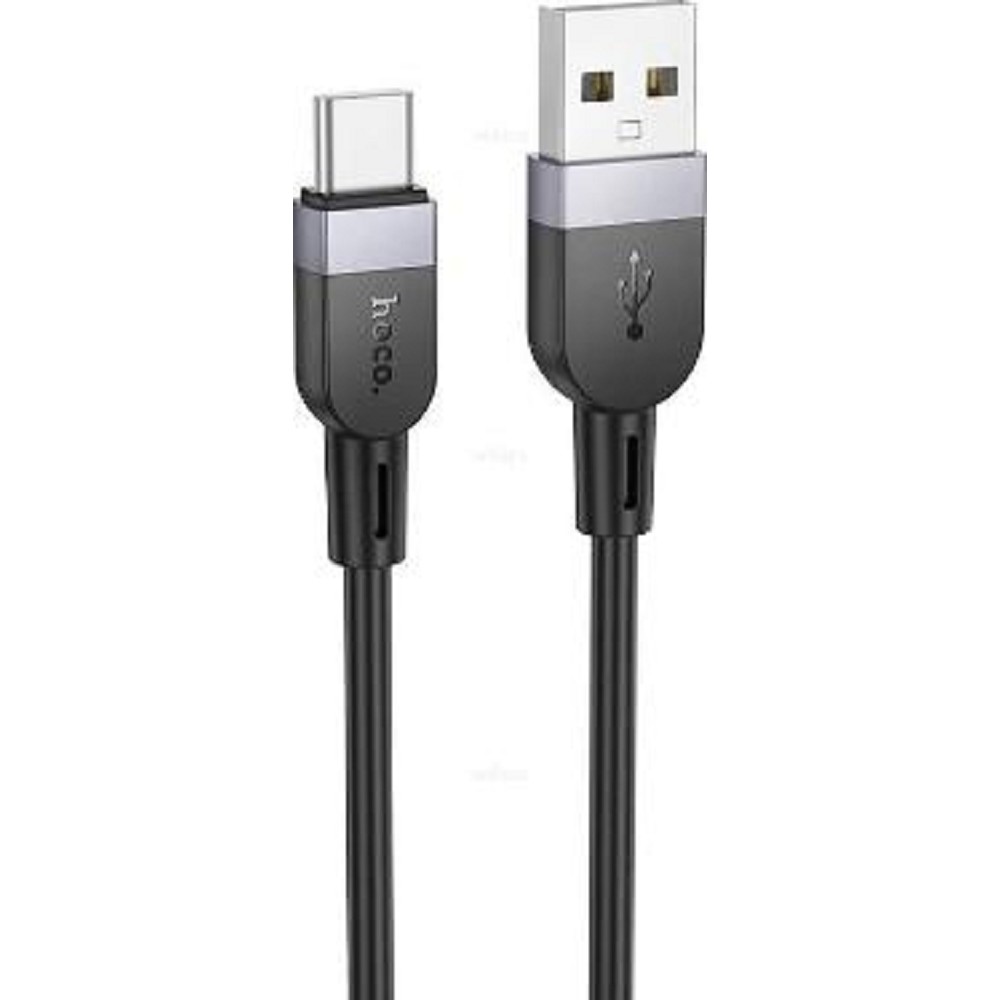 HOCO X109/ USB кабель Type-C/ 1m/ 3A/ Силикон/ Black