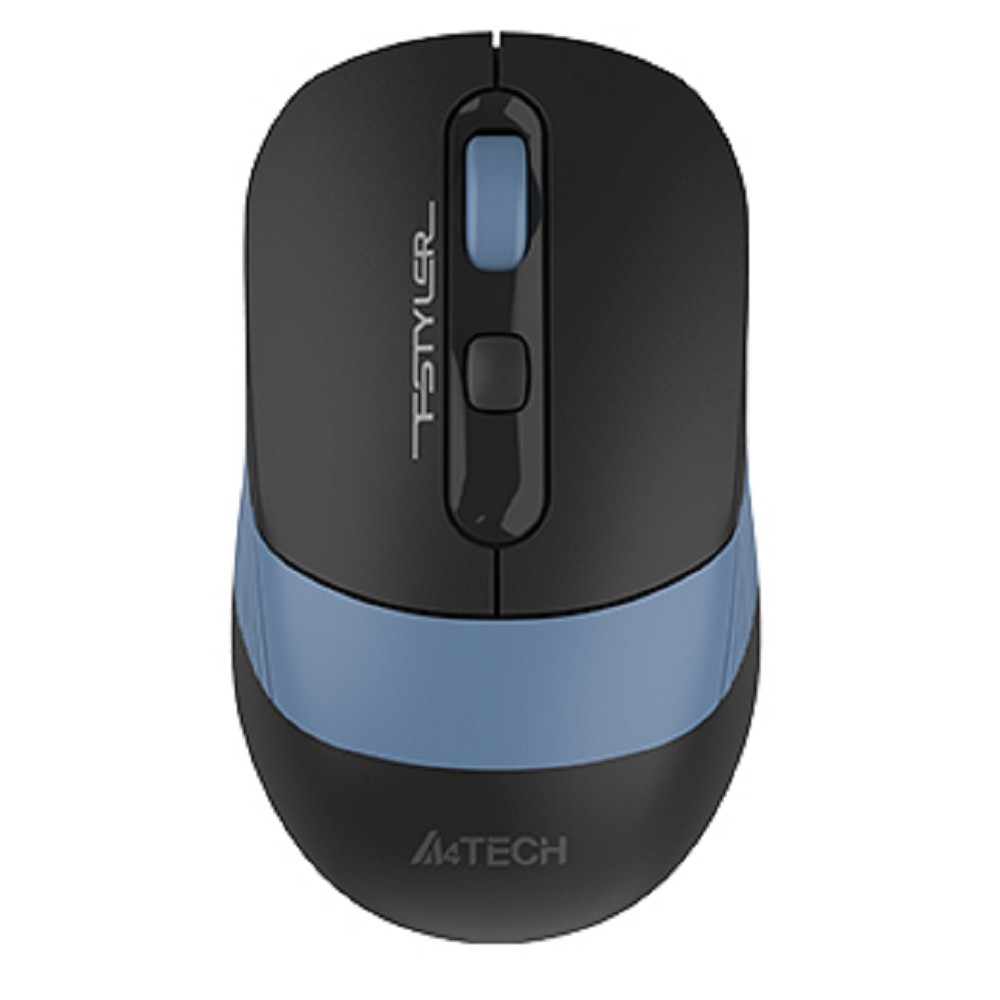 Мышь беспроводная A4Tech Fstyler FB10CS black/blue (оптическая, silent, BT/Radio, USB, 4but, 2000dpi)(FB10CS USB ASH BLUE)