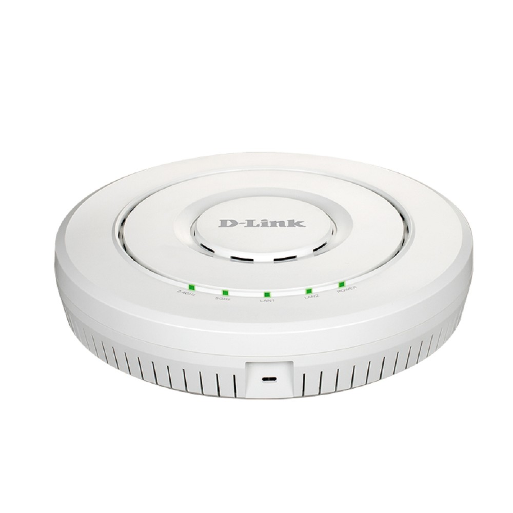 D-Link DWL-8620AP/A1A Беспроводная двухдиапазонная унифицированная точка доступа AC2600 Wave 2 с поддержкой MU-MIMO, PoE и 4 внутренними антеннами(Адаптер питания в комплект поставки не входит)
