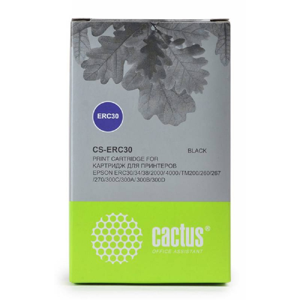 CACTUS Картридж матричный CS-ERC30 12.7x5 черный для Epson ERC 30/34/38/TM-U220