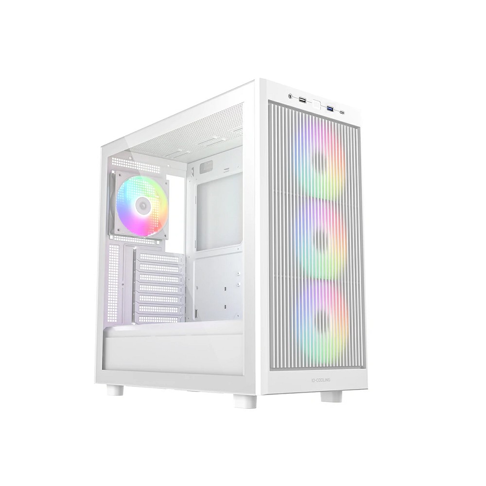 Case ID-Cooling WARE 510 ARGB White ATX/ win TG/ 4 fans/ Type C/ CPU 180mm/ GPU 380mm/ no PSU
