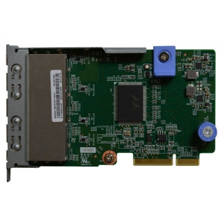 Сетевая карта Lenovo 7ZT7A00545 ThinkSystem 1Gb 4-port RJ45 LOM