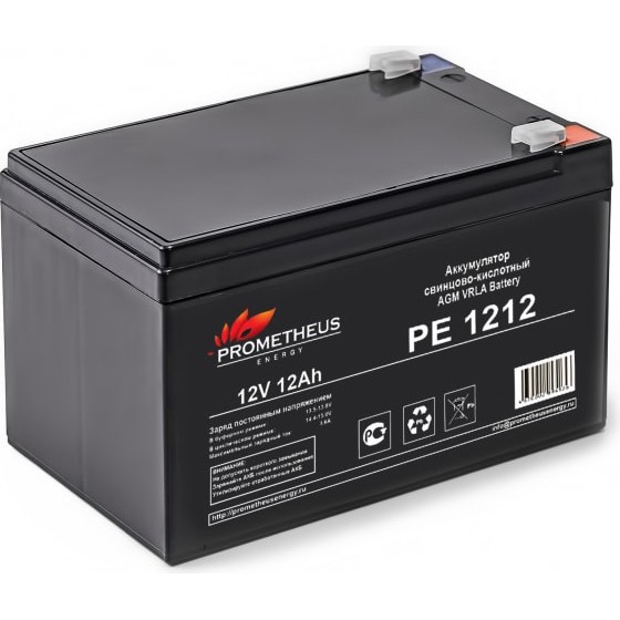 Prometheus Energy PE1212 (12V 12Ah) аккумулятор свинцово-кислотный