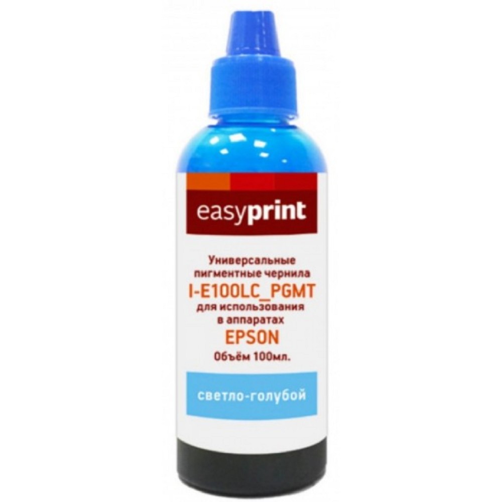 Easyprint Чернила I-E100LC_PGMT универсальные пигментные для Epson (100мл.) светло-голубой
