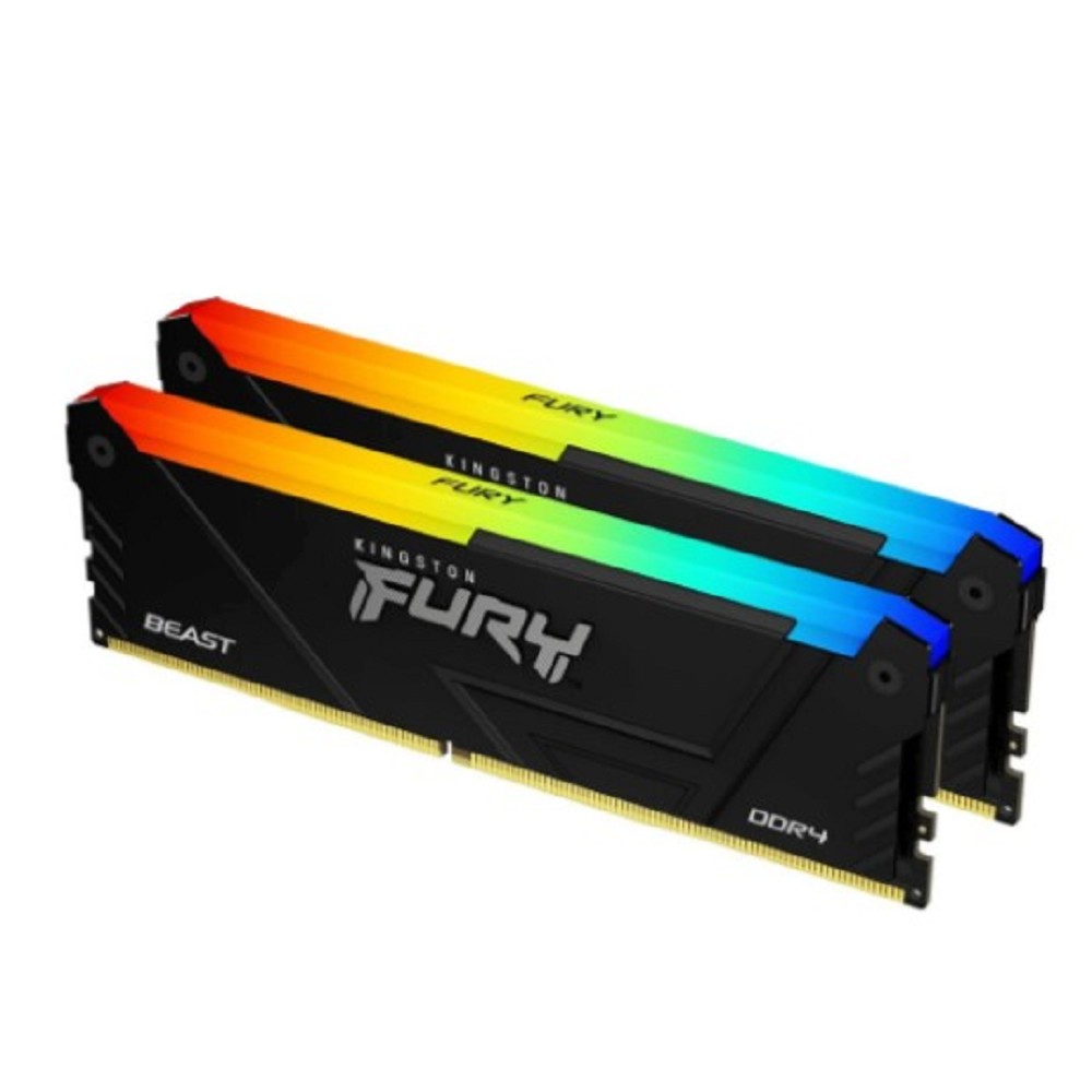 Kingston DDR4 DIMM 32Gb PC28800 3600MHz  Fury Beast RGB Black (KF436C18BB2AK2/32)