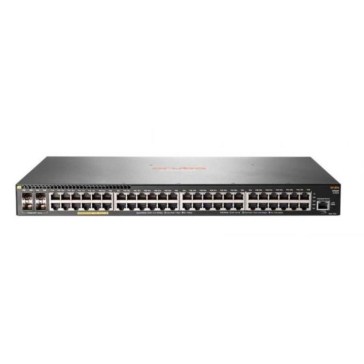 HP JL256A Коммутатор Aruba 2930F 48G PoE+ 4SFP+ Swch (48x10/100/1000 RJ-45 PoE+, 4x1/10G SFP+, L3 lite, PoE 370W, 19")