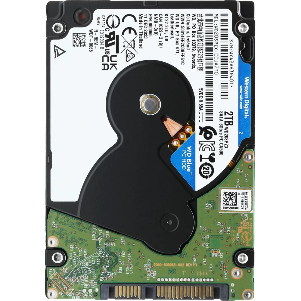 2TB WD Blue (WD20SPZX) {SATAIII, 5400 rpm, 128Mb buffer}