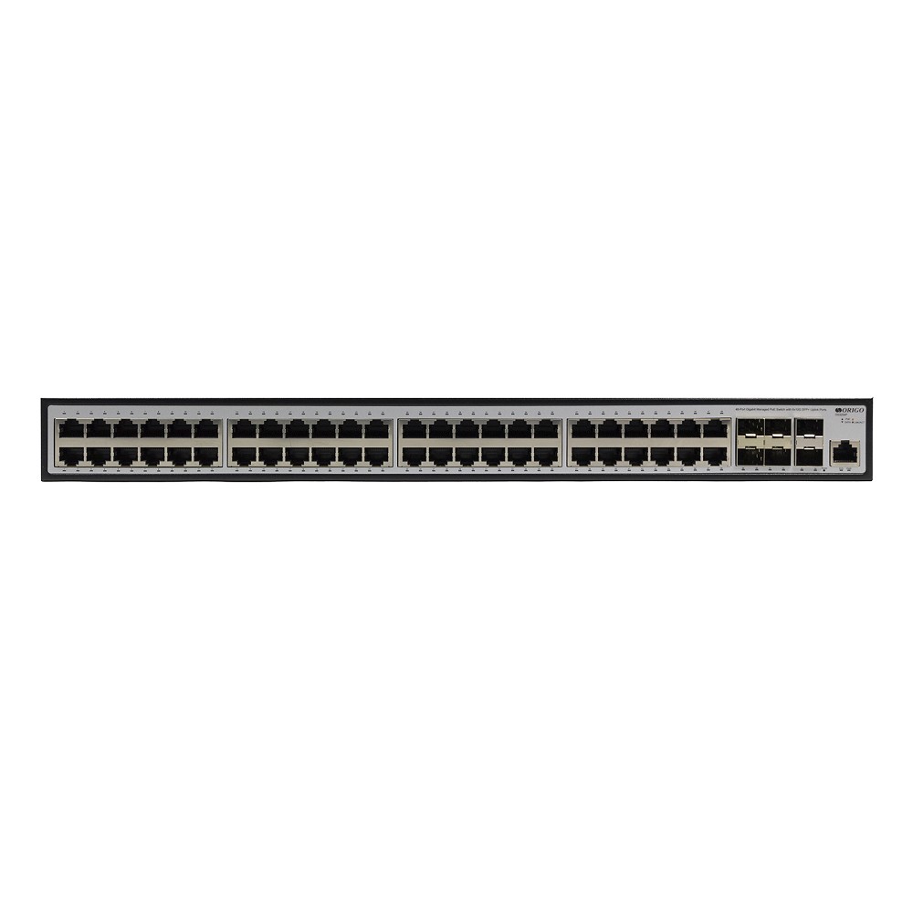 ORIGO OS3254P/880W/A1A Управляемый L3 PoE-коммутатор 48x1000Base-T PoE+, 6x10G SFP+, PoE-бюджет 880 Вт