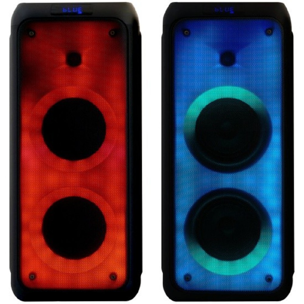 Повреждение упаковки Ginzzu GM-215 {80Вт, LED-дисплей, TWS, 60Гц- 18кГц, USB-flash, microSD-card, FM-радио, пульт ДУ, батарея 7,4В/5400мАч}