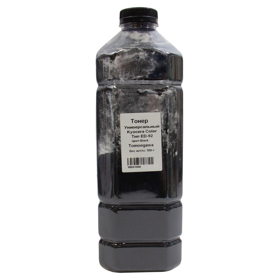 Tomoegawa Тонер универсальный для Kyocera Color (TK-5220, TK-5230, TK-5240), Тип ED-92, Bk, 500 г, канистра