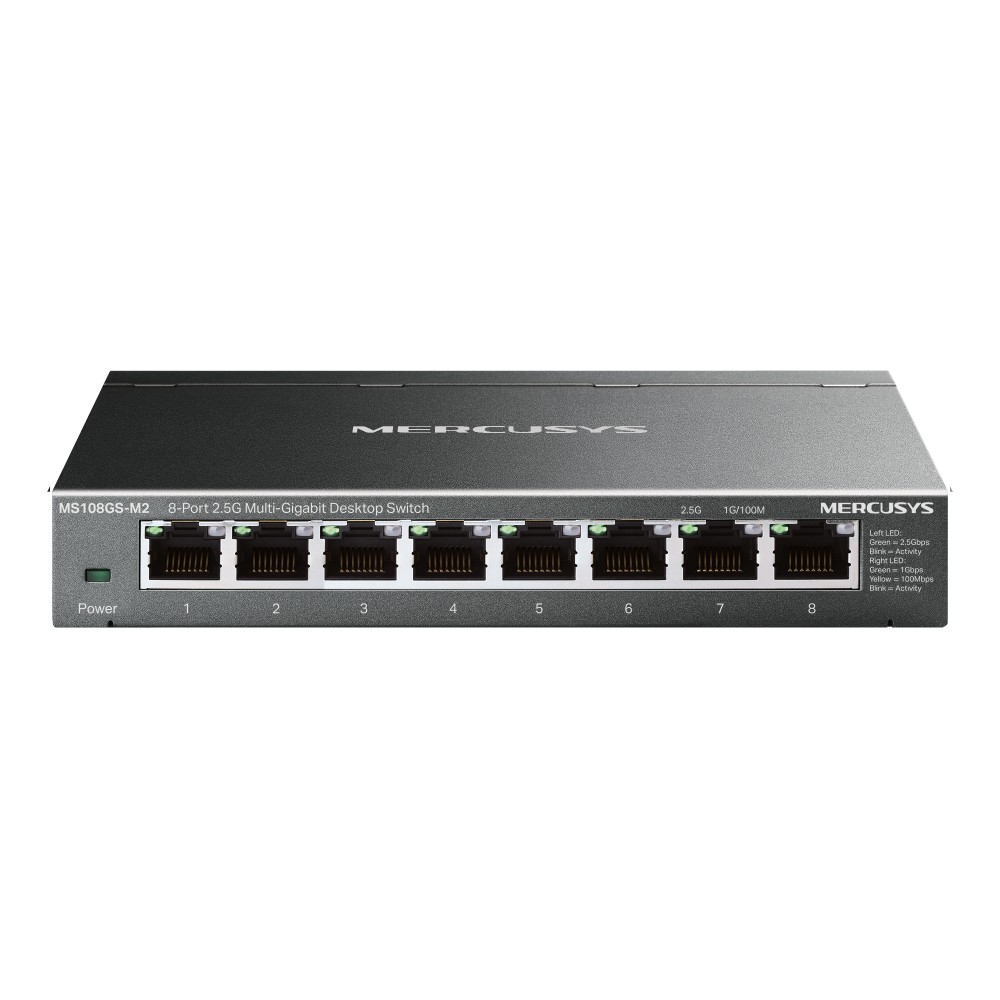 Mercusys MS108GS-M2 Настольный коммутатор с 8 портами 2,5 Гбит/с