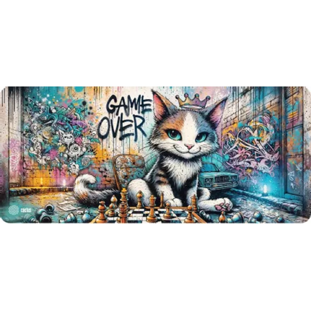 Коврик для мыши Cactus Game Over 900x400x4мм (CS-MP-COR01XXL)