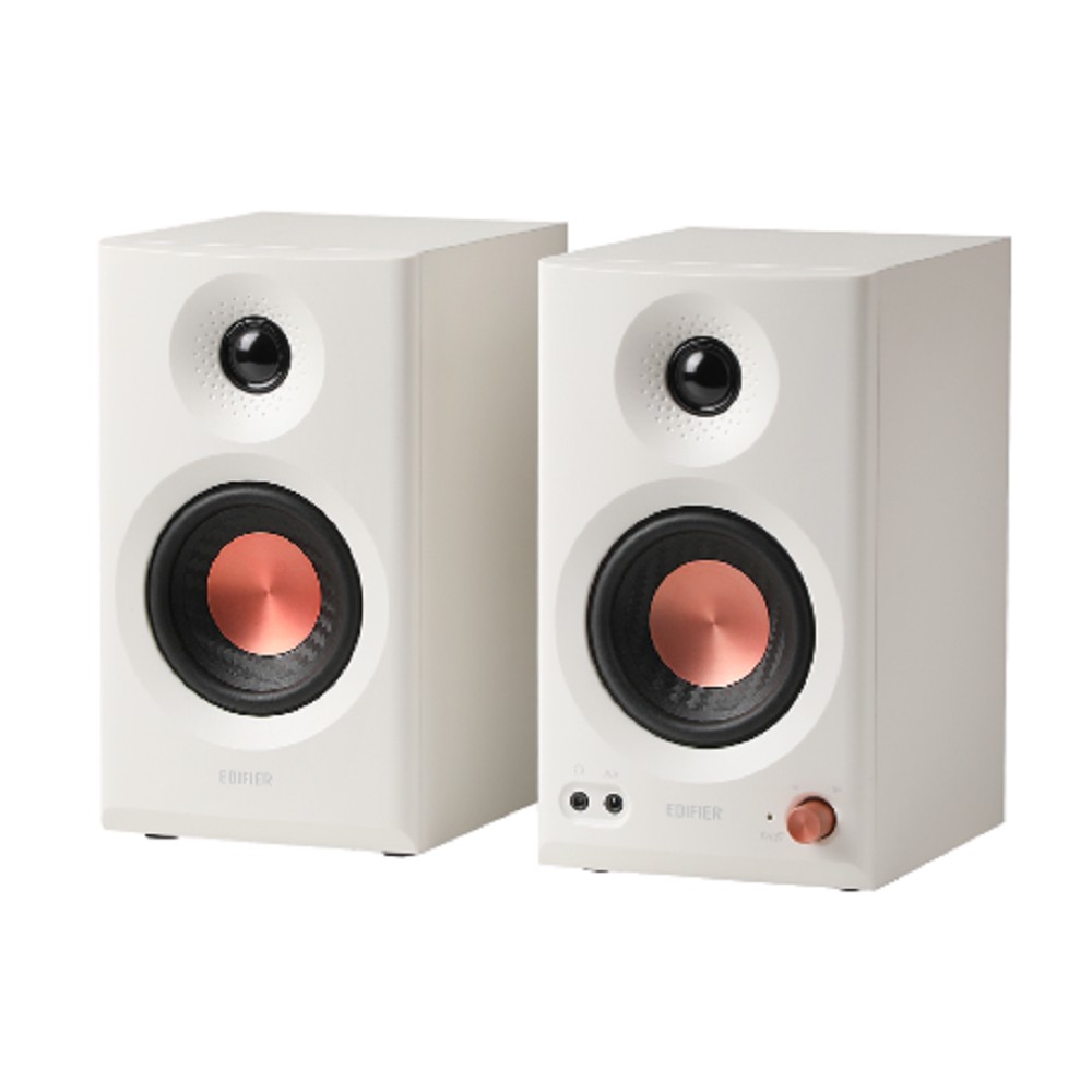 Edifier MR3 White {18 Вт + 18 Вт; 52 Гц - 20 кГц; входы: XLR, TRS, RCA, AUX; Bluetooth V5.4; Сертификация Hi-Res Audio и Hi-Res Audio Wireless}