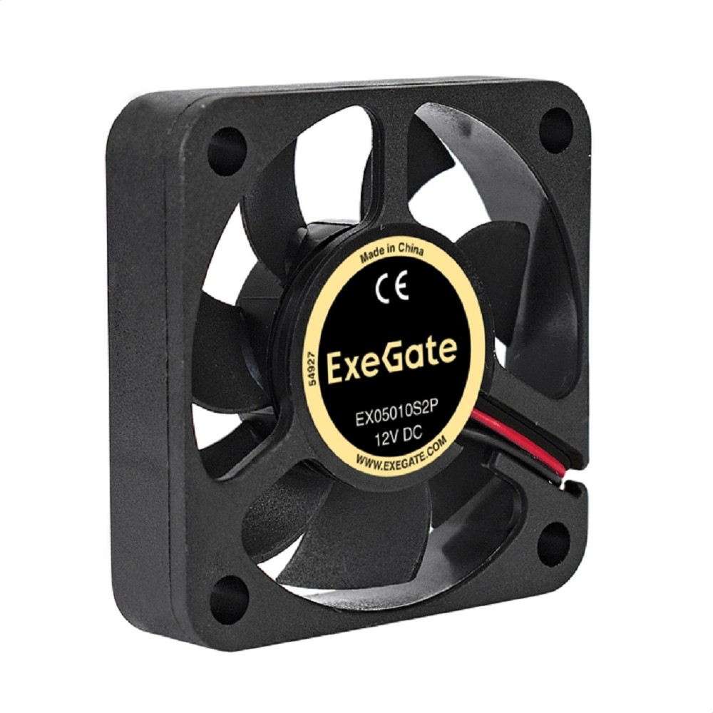 Exegate EX283365RUS Вентилятор ExeGate EX05010S2P, 50x50x10 мм, подшипник скольжения, 2pin, 4500RPM, 24dBA
