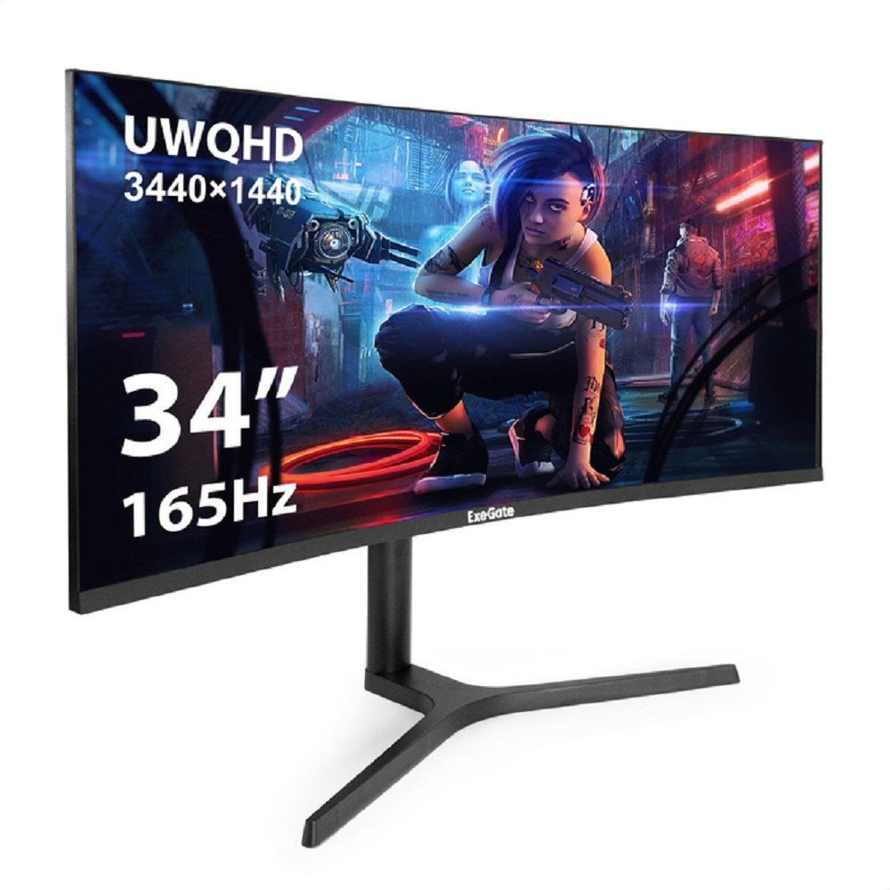 Повреждение упаковки LCD ExeGate 34" EC3407TA Combat {VA Curved 3440x1440 165Hz 1ms 21:9 300cd 4000:1 178/178 2xHDMI2.0 2xDisplayPort Speakers HAS VESA} [EX299467RUS]