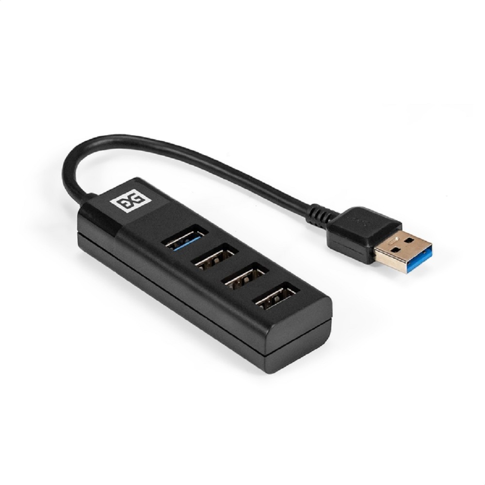 Exegate EX296923RUS USB-Хаб (концентратор) 4-в-1 ExeGate DUB-3213 (кабель-адаптер USB3.0 --> 3xUSB2.0, 1xUSB3.0, Plug&amp;Play, черный)