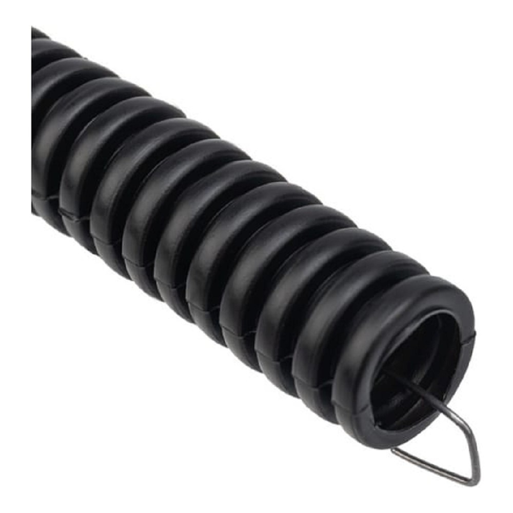 Rexant 28-0025-25 Труба гофрированная из ПНД, с зондом, черная, O25 мм (бухта 25 м/уп) 
