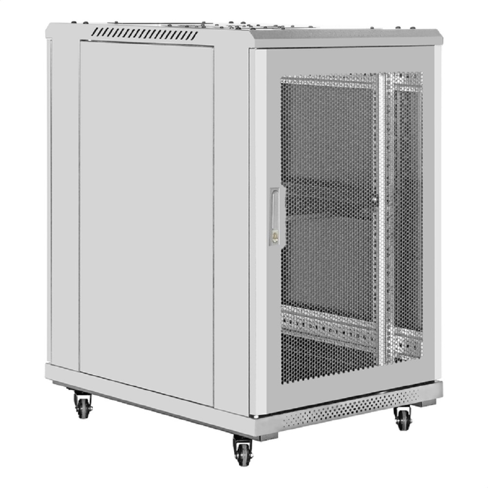 Exegate EX301397RUS Шкаф телекоммуникационный 19" напольный 18U ExeGate EC-FS-18U.600.800.V.GREY (19”, 18U, 600x800x987mm (ШхГхВ), передняя и задняя двери перфорированные, съемные боковые панели, пыле