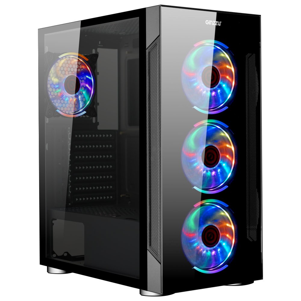 Повреждение упаковки Ginzzu CL280 FAN 12CM RGB*4 USB3.0 Window