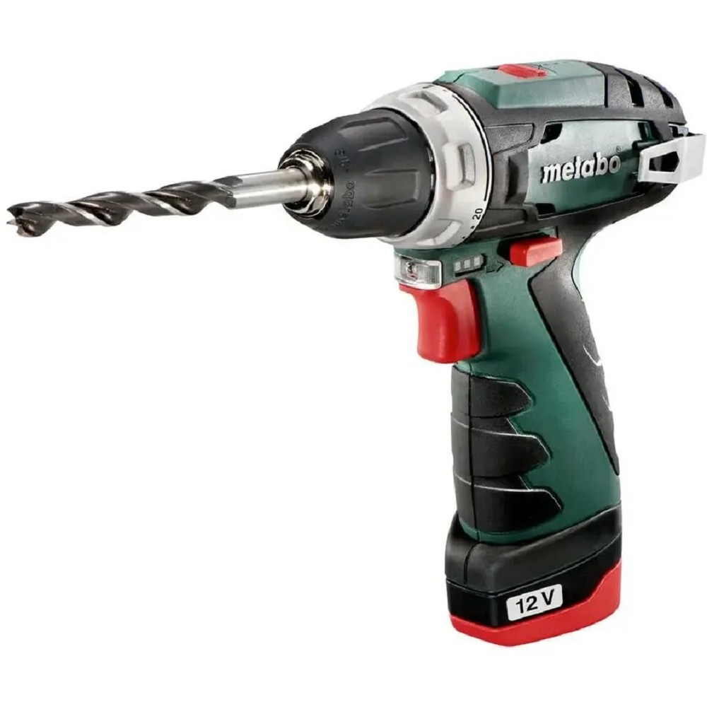 Metabo PowerMaxx BS Безударная дрель-шуруповерт [600984500] { 12В 2х2.0,LC12,патр,кейс }