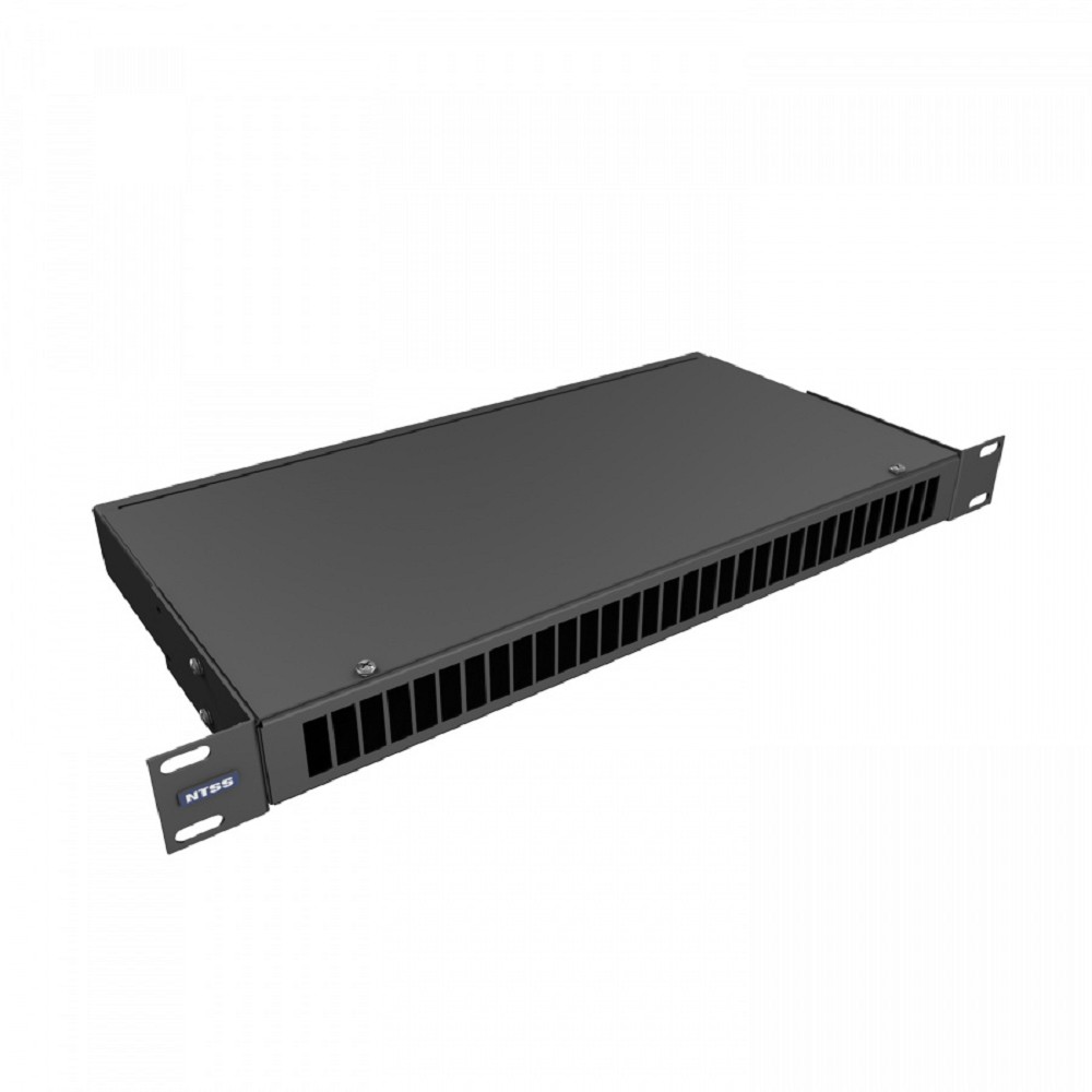 NTSS Кросс NTSS оптический 19'' укомплектованный 1U, 16 портов SC/APC duplex, 9/125 мкм (сплошная панель, сплайс-кассета, пигтейлы, КДЗС, адаптеры) черный RAL 9005 NTSS-RFOB-1U-16-2SC/A-9-SP1.5G0AY-BL